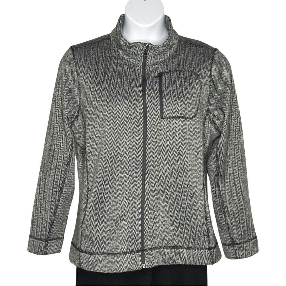 Marc New York Andrew Marc Performance Zip Herringbone Jacket Size XL